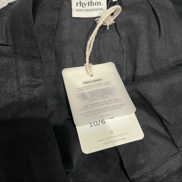 Rhythm Amalfi Washed Black Button-Up Midi Skirt - Picture 8 of 12